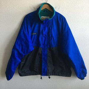 Columbia Men's Skidaddle Waterproof Winter Full Zip Blue and Black Jacket XL